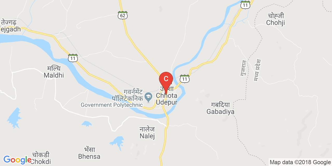Chhota Udaipur map