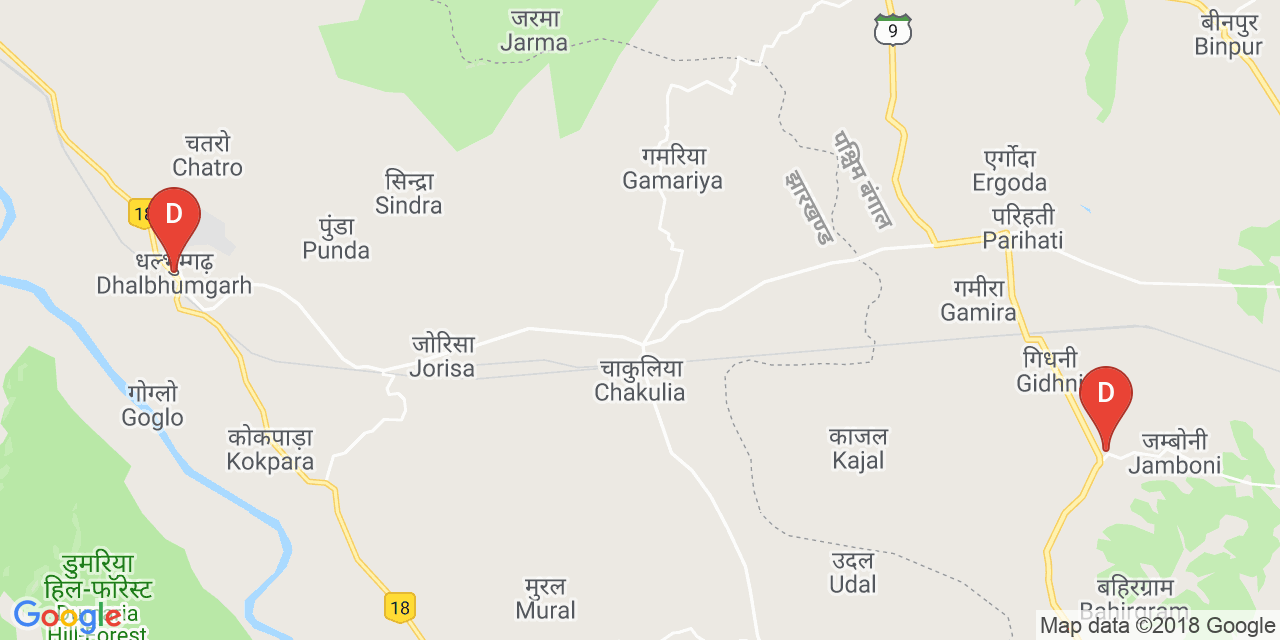 Dhalbhum & Jamboni map