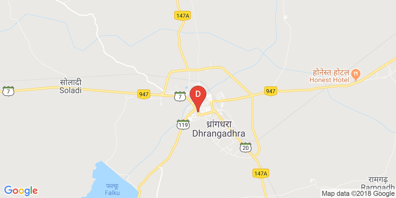 Dhrangadhra map
