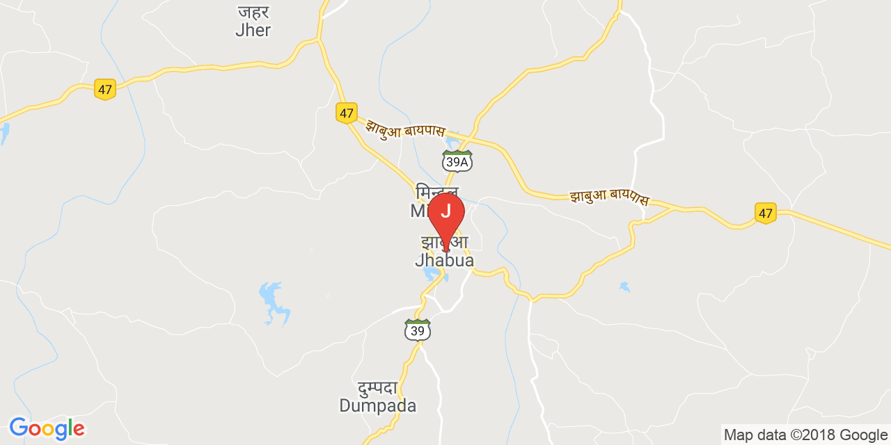 Jhabua map