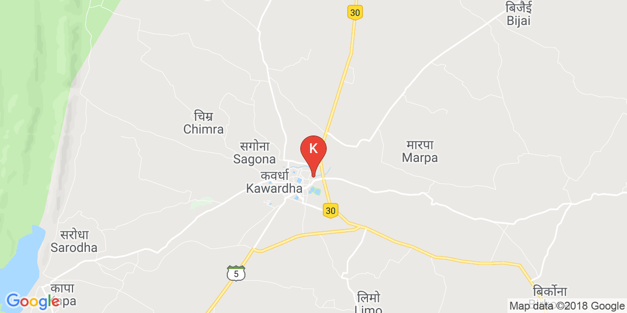 Kawardha map