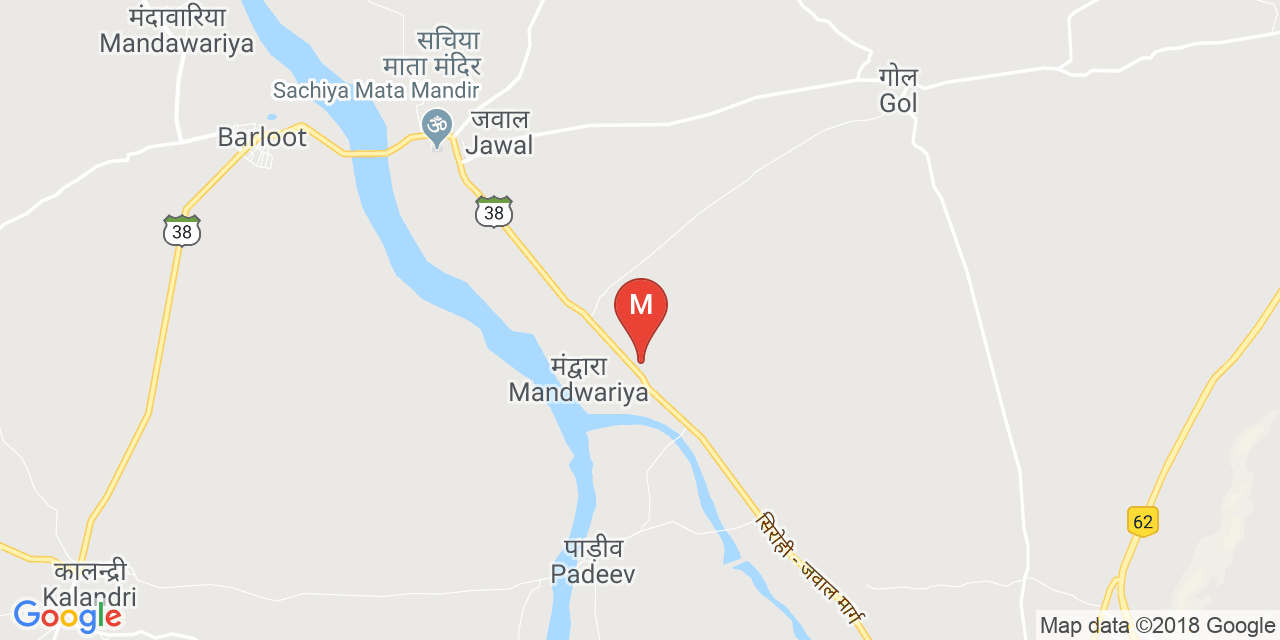 Mandwada map