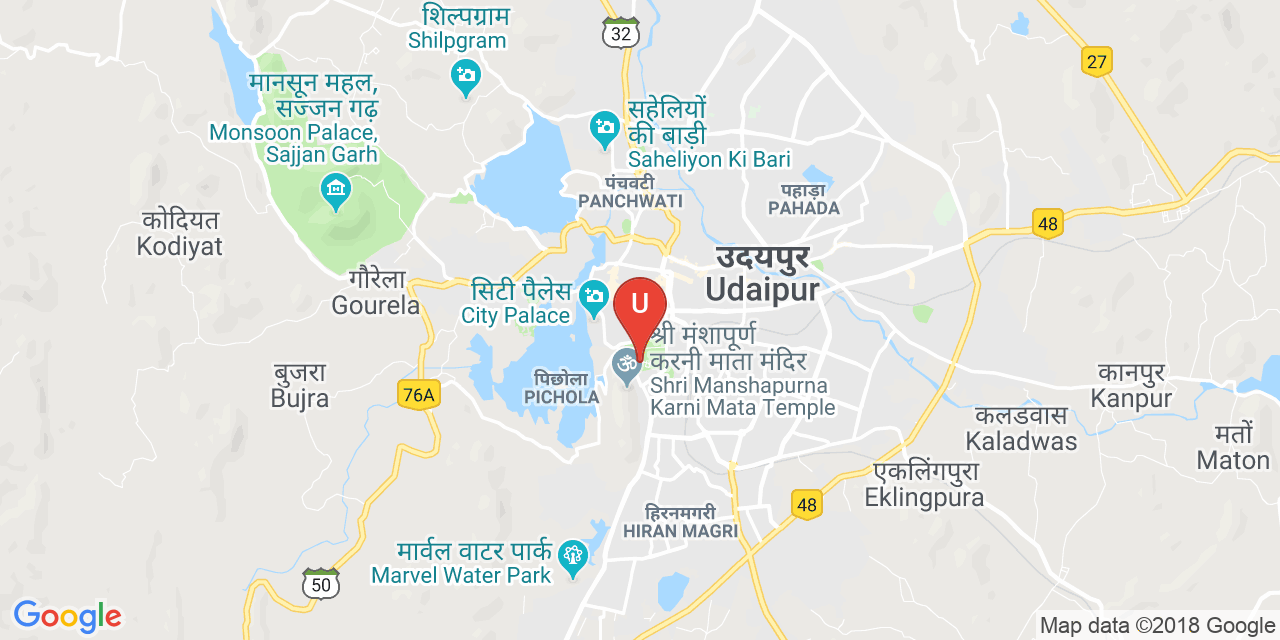 Udaipur map