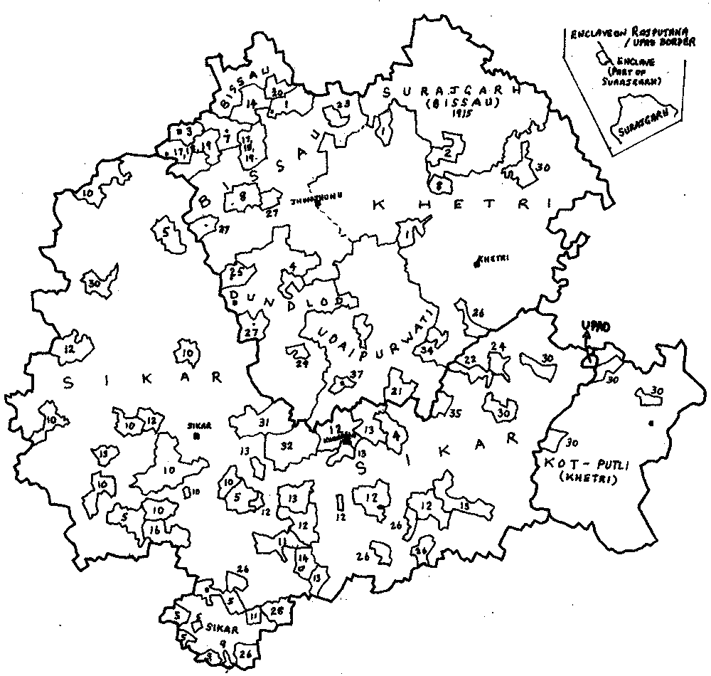 Shekhawati Federtion Map