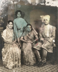 Bamroli Royal Family: Thakur Jayendra Singh Bamroli, Rajmata Gajara Devi Bamroli with Thakrani Shivraj Kumari Bamroli (Bamroli)