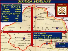 Bikaner State Map