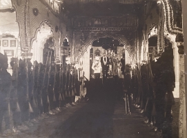 Jeypore Durbar, 1925: His Highness Maharajah Lieutenant Ram Chandra Dev IV Bahadur & Viscount George Goschen II, Governor of Madras