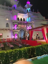 Kothi decorated during recent marriage of Harshita Kumari, grand daughter of Late Raja Bahadur Kothi with Janmejay Harichandan of Nilgiri (Kothi)