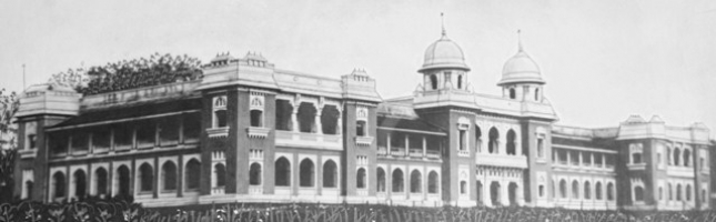 Rajpipla High School, built during the reign of Maharaja Vijaysinhji (Rajpipla)