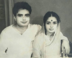 Yuvraj Janki Raman Braham of Agori Barhar state with wife Bhusan Kumari, daughter of Lal Ganga Singh Judeo Bahadur of Ramnagar (Agori Barhar)