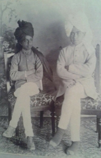 Maharaj Gopal Singhji Alsar with Maharaja Ganga Singhji Bikaner at Mayo College, Ajmer