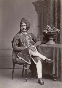 Maharaja Mangal Singh Prabhakar (1859-1892) of Alwar c. 1887. (Alwar)