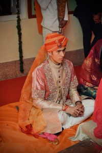 Yuvraj Manavendra Pratap Singh of Alwar, during the wedding ceremony Rajkumari Manavika Kumari of Alwar (Alwar)