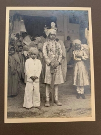 Amabliara Thakor Saheb Sardarsingh Ji during his wedding (Ambliara)