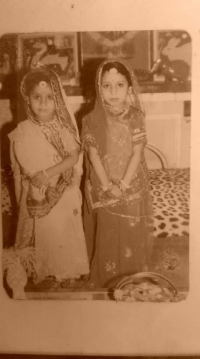 Jayeshwari Kumari Devendra Singhji and Dhabeshwari Kumari Ambliara. (Ambliara)