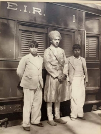 Thakur Saheb with his younger brothers
