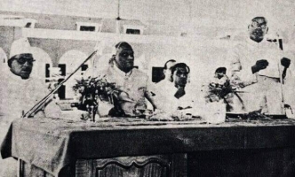 Raja Rananjay Singh with Bharat Ratna V. V. Giri, President of India (Amethi)