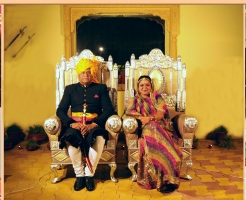 Air Commodore Maharaj Chandramouli ji and Rani Shalini Singh ji