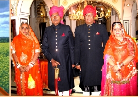 Lt Colonel Maharaj Jairaj Singh ji, Rani Daulat Kumari ji, Air Commodore Maharaj Chandramouli ji, Rani Shalini Singh ji (Arnod)