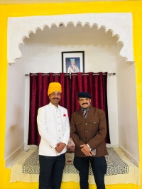 M.K. Digvijay Singh and Maharaj Saheb Shri Dilraj Singh Ranawat of Bardia Maharaj