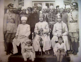 Raja Durga Singh with State officials and VIPs