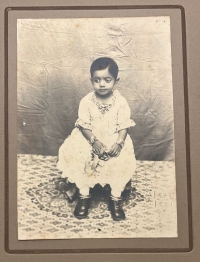 Thakurani Brijraj Kanwar during her childhood at Neemrana