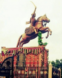 Rao Jaitaji Rathore statue at Bagri Nagar (Bagri)