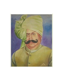 Portrait of Risaldar Major Thakur Bal Singh Rathore (5th Cavalry)