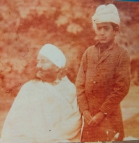 Thakur Thakt Singh Champawat with his son Nandlal Singh Champawat at Dhingsara around 1890