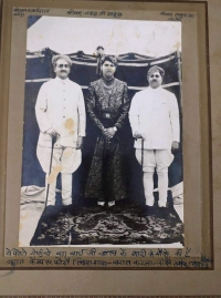 Rajadhiraj Amar Singhji Banera with Thakur sab of Badnore attending royal wedding of Maharaj Karan Singhji Karjali with Rajkumari Kanchan Kanwar, daughter of Rajrana Manohar Singhji Gogunda.