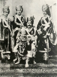 Maharawal Pratapsinhji, Yuvaraj Indrasinhji, Maharaj Pravinsinhji, Maharaj Natwarsinhji, Maharaj Kishorsinhji