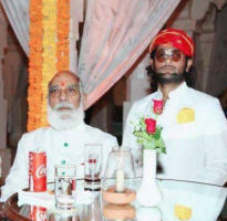 HH Maharana Arvind Singh Ji Mewar with Vikramaditiya Singh Ji of Bari Sadri