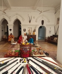 Shastra Pujan by Devgarh Baria Royal Family on Dussehra