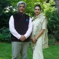 HH Maharaja Samarjit Gaekwad with Maharani Radhikaraje Gaekwad (Baroda)