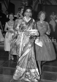 Monaco, 1958, Sita Devi, Maharani of Baroda after her divorce with Maharaja Sir Pratapsinhrao Gaekwar happened in 1956