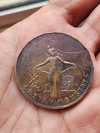 Unlisted baroda 1906 art exhibition medal