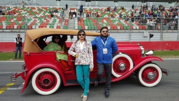 HH Maharaja Kamal Chandra Bhanjdeo with Maharajkumari Gayatri Devi Bhanjdeo (Bastar)