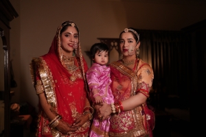 Baisa Vaishnavi Kumari Ranawat and Baisa Yadavi Kumari Ranawat with her daughter Baisa Parthavi Kumari Nimaj