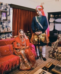 Baisa Yadavi Kumari Ranawat and Kunwar Vishveshwar Singh Rathore Nimaj