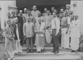 Raja Mahendra Ripudaman Singh with C Rajagopalachari (Bhadawar)