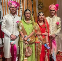 Bhanwar Brijraj Singh and Bhanwar Shivraj Singh with his sisters Baisa Vijayrajeshwari Singh and Baisa Raghavi Kumari Singh