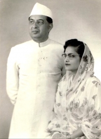 Raja BAJRANG BAHADUR SINGH and his wife Rani Girija Devi