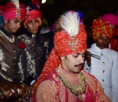 Yuveraj Shree Jayveerrajsinhji during his wedding