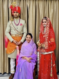Rani Indravijay Devi, Rajkumari Kritika Kumari and Major Raghav Singh Shekhawat