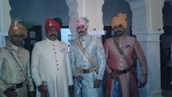 Kunwar Devraj Singh, Kunwar Rishiraj Singh and Kunwar Ajayraj Singh of Bhukarka