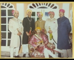 Bavjiraj Vikramaditya Singh Ji Bijolian with younger brothers