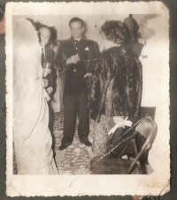 Marriage of Bavjiraj Natwar Singh ji Bijolian at fort Dudu, HH Jaipur and Maharani Gayatri Devi of Jaipur in attendence