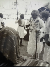 HH Maharaja Ganga Singhji of Bikaner alongwith Raja Bhopal Singhji of Mahajan, 1943 (Bikaner)