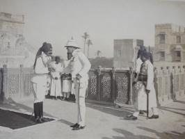 HH Maharaja Ganga Singhji of Bikaner meeting Viceroy of British India, during Silver Jubilee Celebrations of his reign, 1918 (Bikaner)