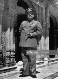 Lt.-Gen. HH Maharajadhiraj Raj Rajeshwar Narendra Shiromani Maharajah Sri SADUL SINGHJI Bahadur G.C.S.I., G.C.I.E., C.V.O., Maharaja of Bikaner Photographer - Margaret Bourke White